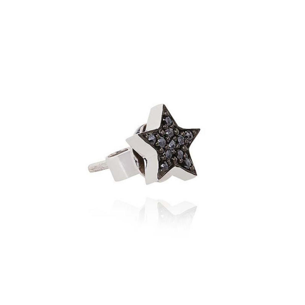 STASIA Star Mini Black Diamond Stud Earring Single By ALINKA Fine Jewellery