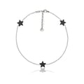 STASIA MINI Triple Star Black Diamond Anklet By ALINKA Fine Jewellery