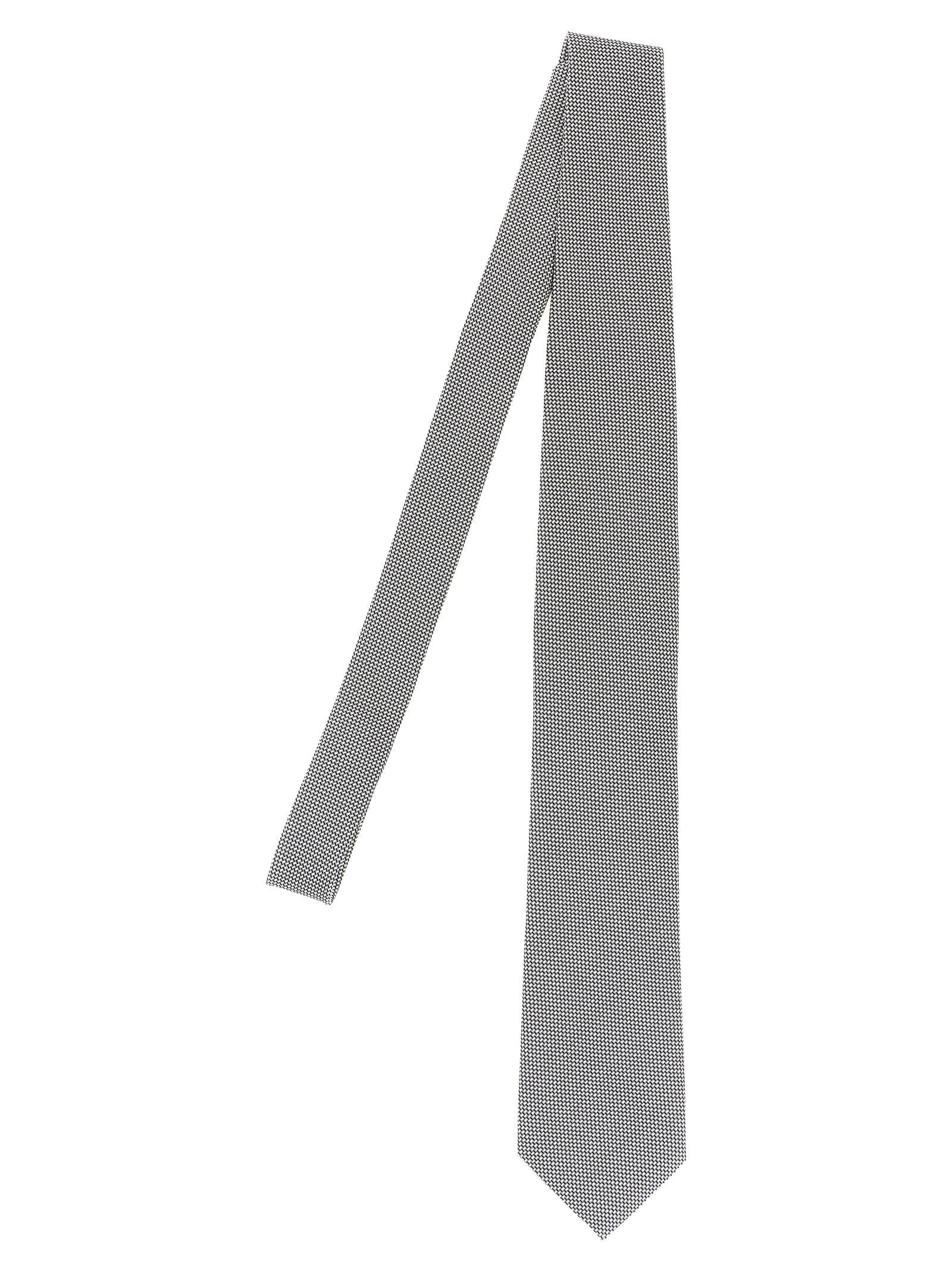 Tom Ford Jacquard Silk Satin Necktie — Gray