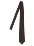 Tom Ford Polka Dot Silk Necktie — Brown