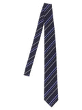 Tom Ford Diagonal-Striped Silk Necktie — Navy