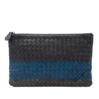 Tricolor Nappa Intrecciato Clutch