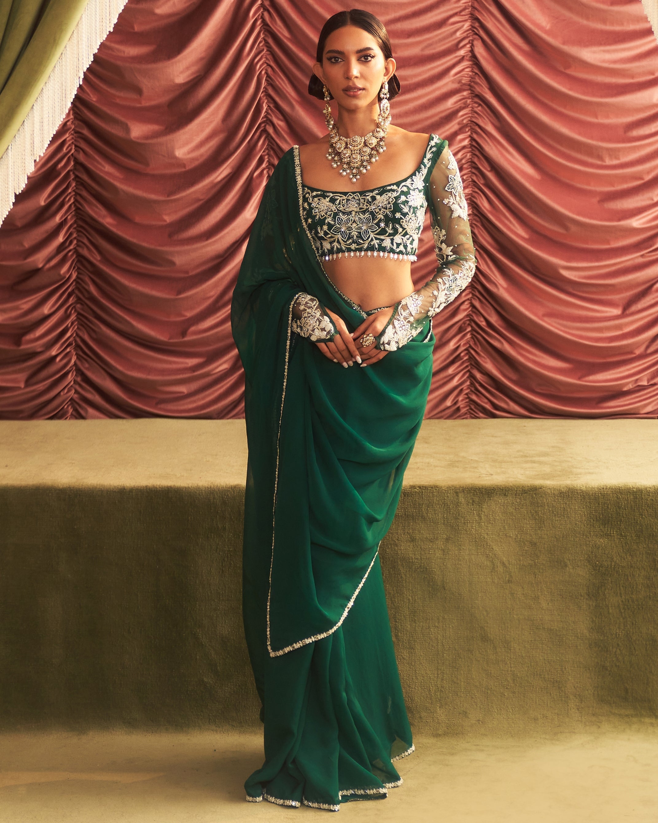 Anjali Sari Set By KYNAH, Luxury Indian Fashion & Bridal Wear