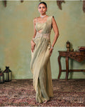 Gaia Pre-Draped Sari Set By KYNAH, Luxury Indian Fashion & Bridal Wear