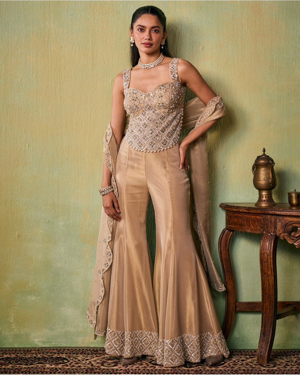 Uma Choli Pants Set By KYNAH, Luxury Indian Fashion & Bridal Wear