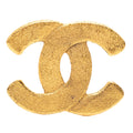 Gold Plated CC Brooch