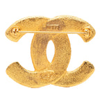 Gold Plated CC Brooch