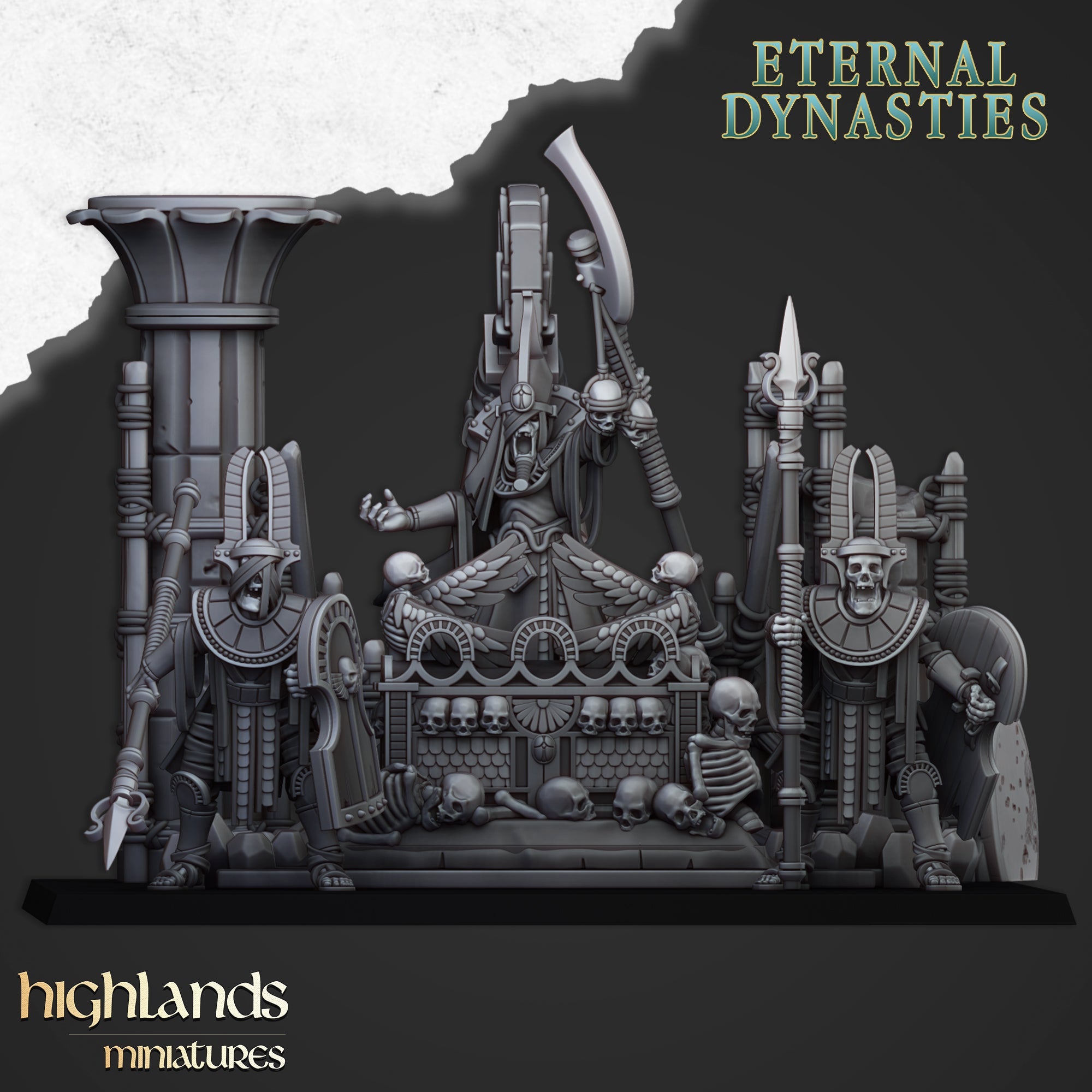 Pharaohs Funeral Ship, Highland Miniatures