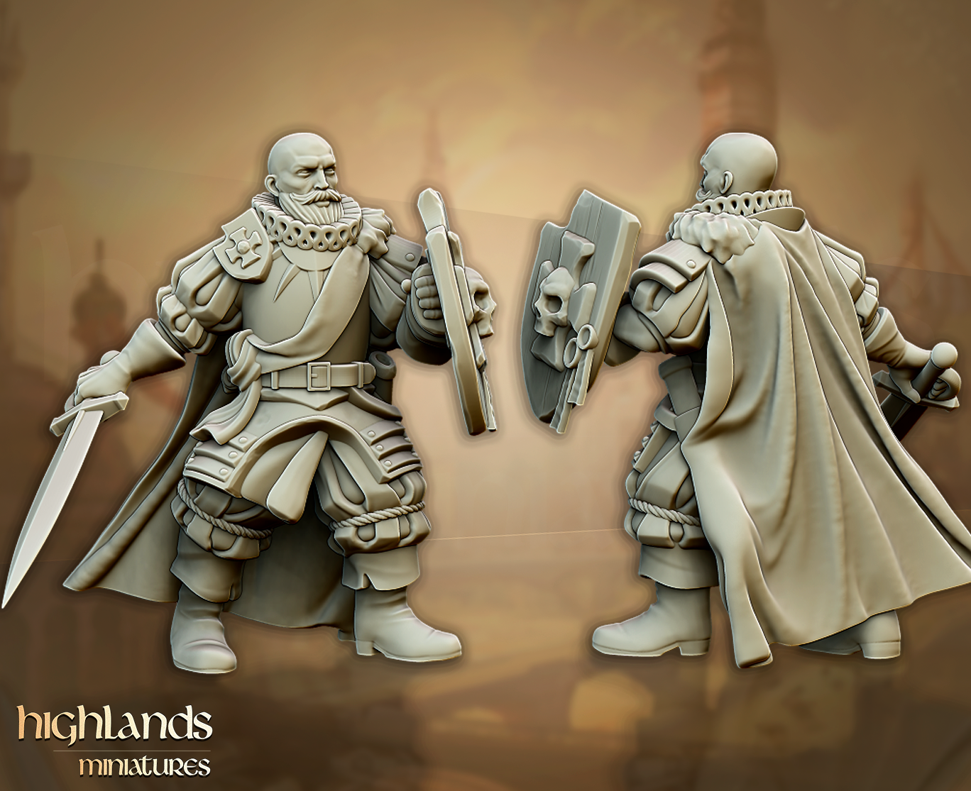 Imperial Captain, Highlands Miniatures