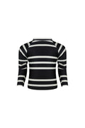 unisex rashguard (black cream stripe)