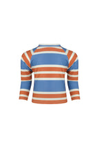 unisex rashguard (camel cream slate stripe)