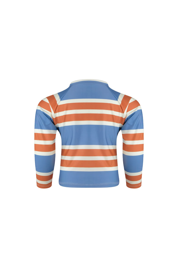 unisex rashguard (camel cream slate stripe)