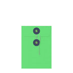 Coloured envelopes with string and washer closure