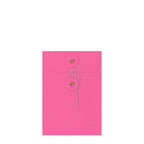 Coloured envelopes with string and washer closure