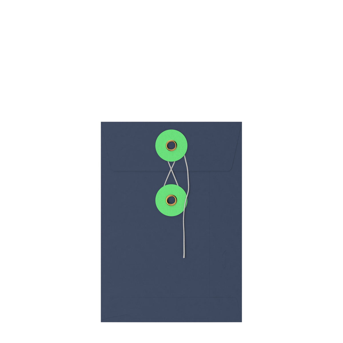 Coloured envelopes with string and washer closure