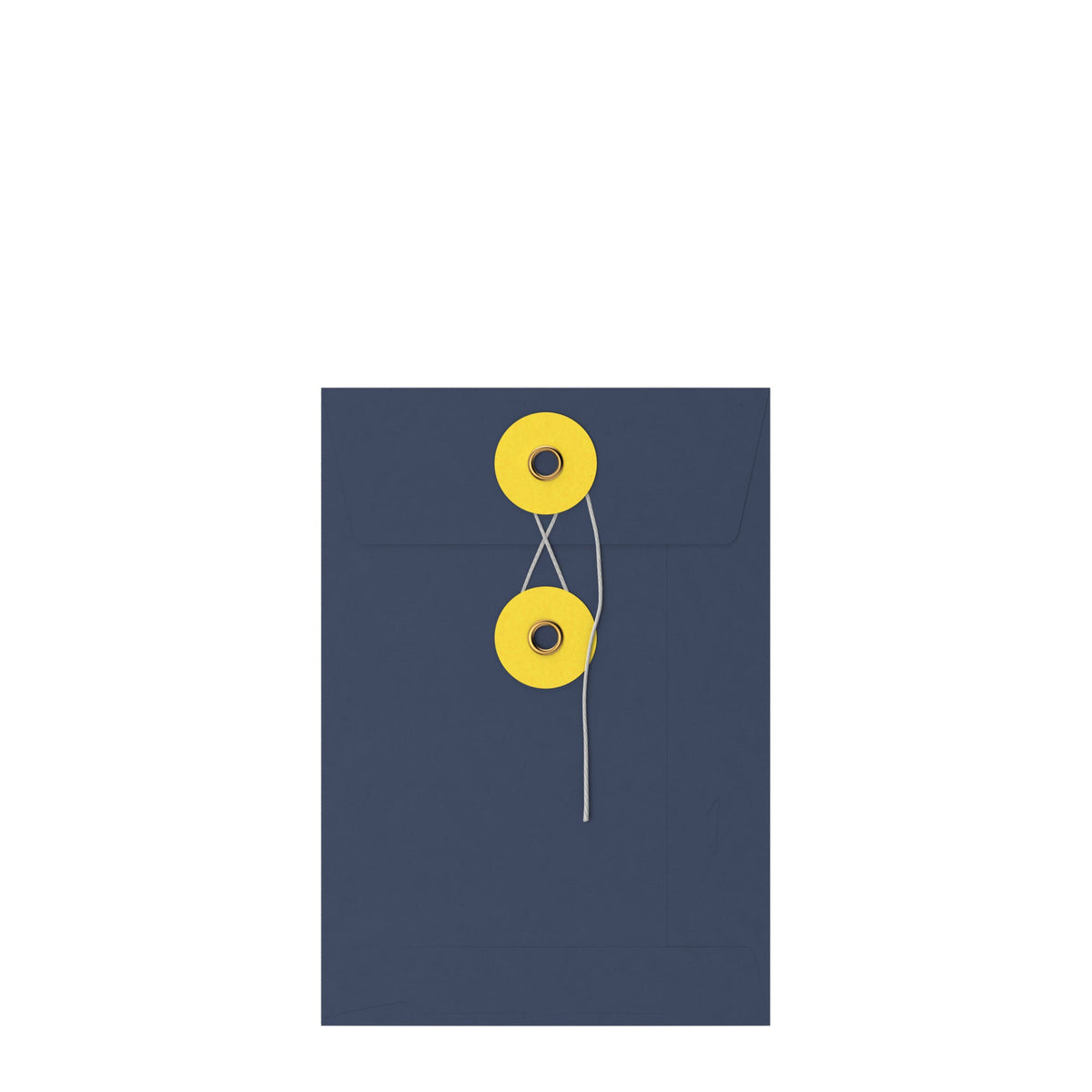 Coloured envelopes with string and washer closure