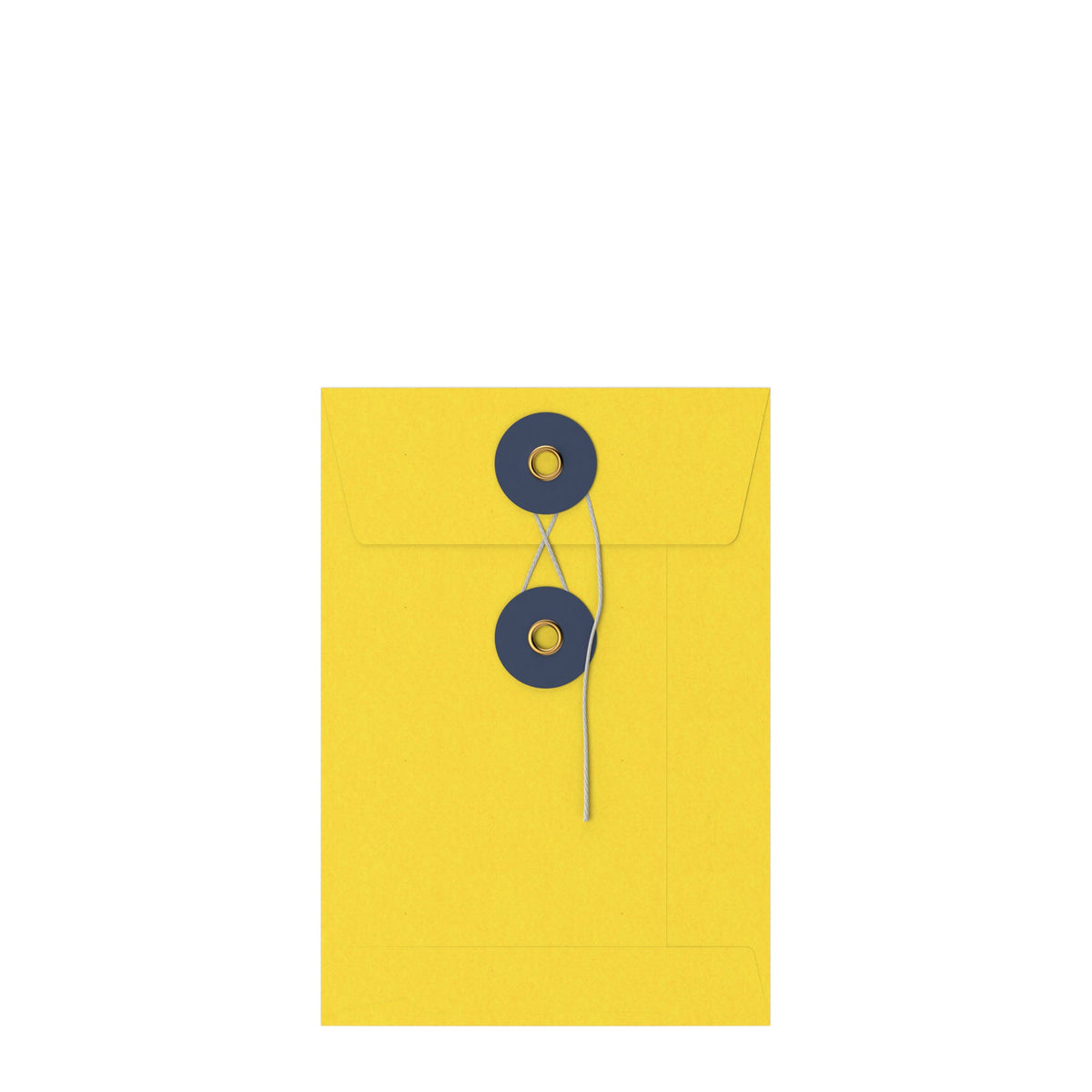 Coloured envelopes with string and washer closure