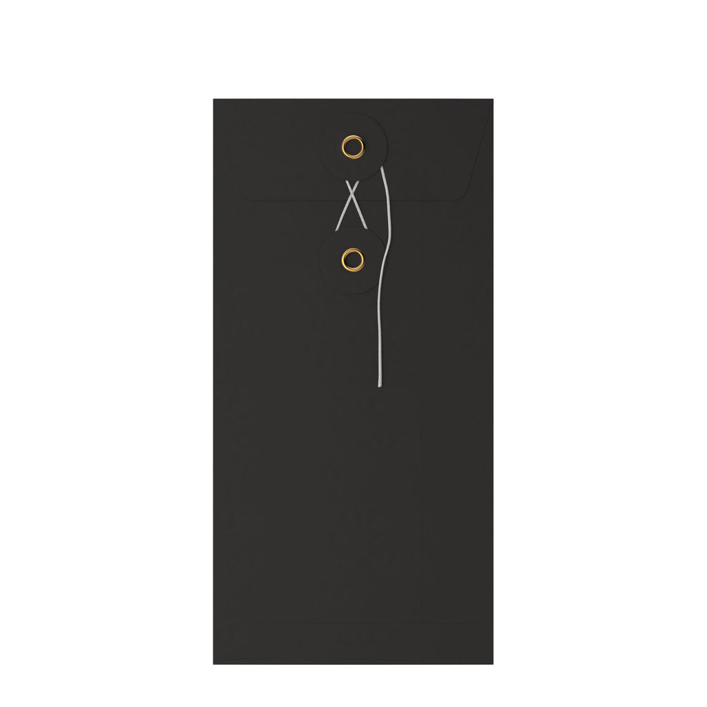 Coloured envelopes with string and washer closure