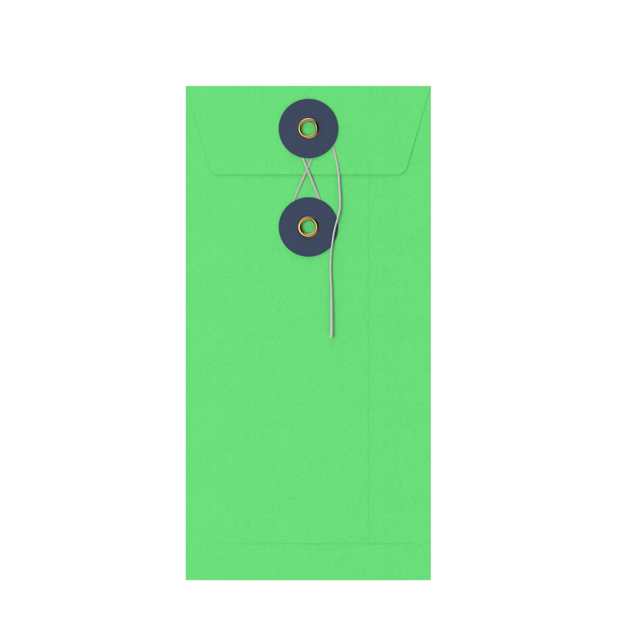 Coloured envelopes with string and washer closure