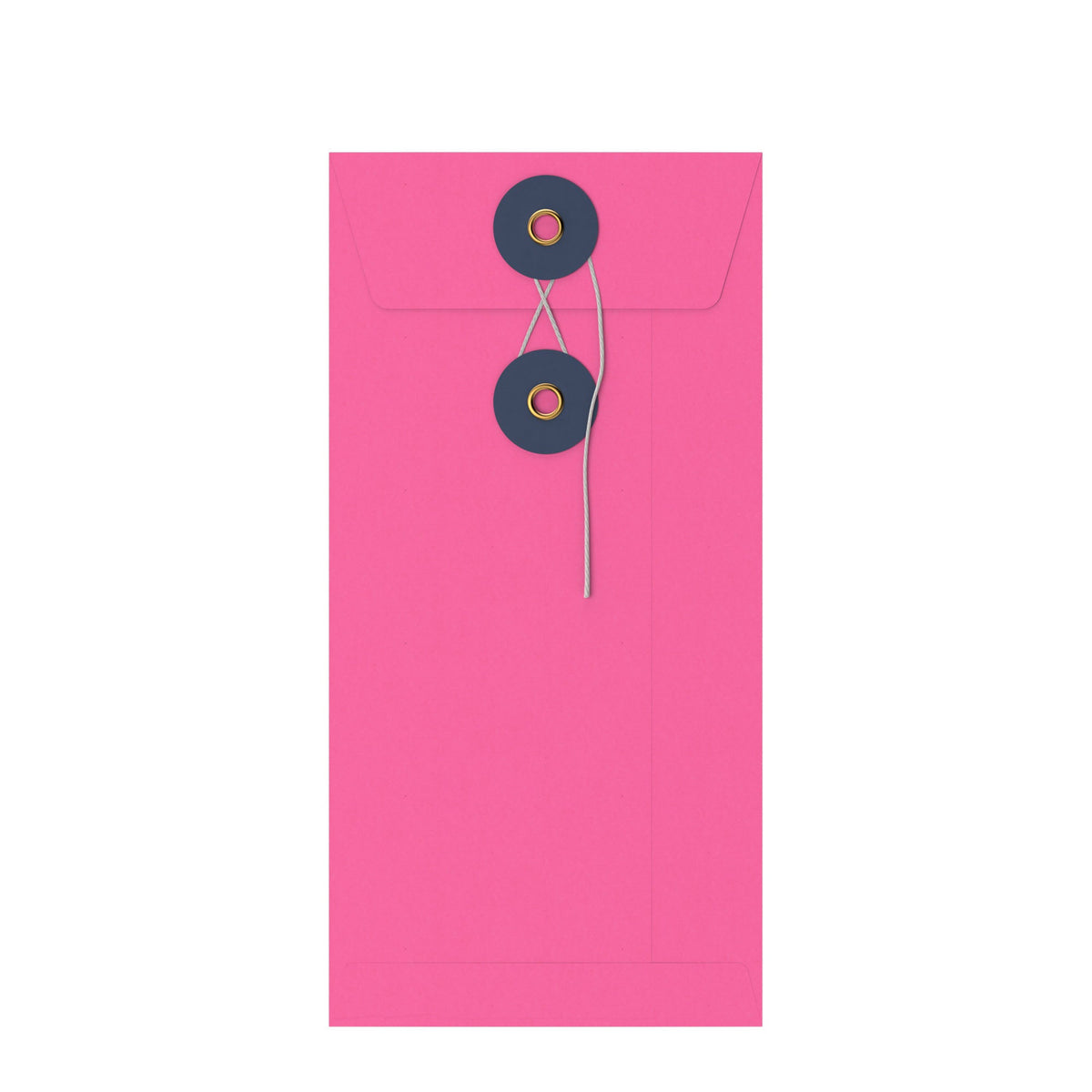 Coloured envelopes with string and washer closure