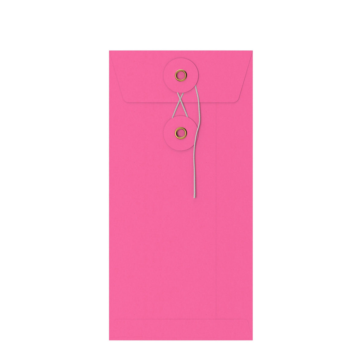 Coloured envelopes with string and washer closure