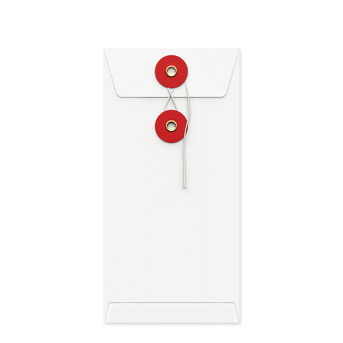 Coloured envelopes with string and washer closure