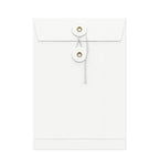 Coloured envelopes with string and washer closure