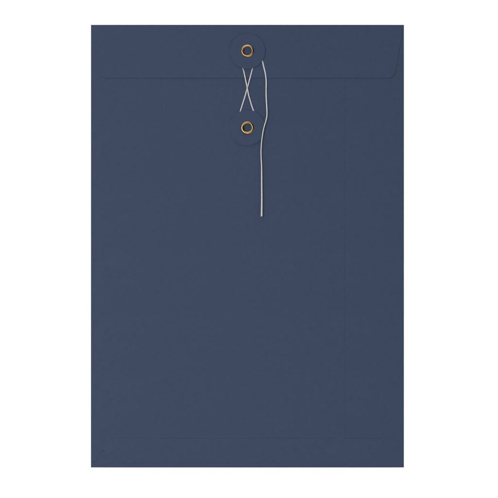 Coloured envelopes with string and washer closure
