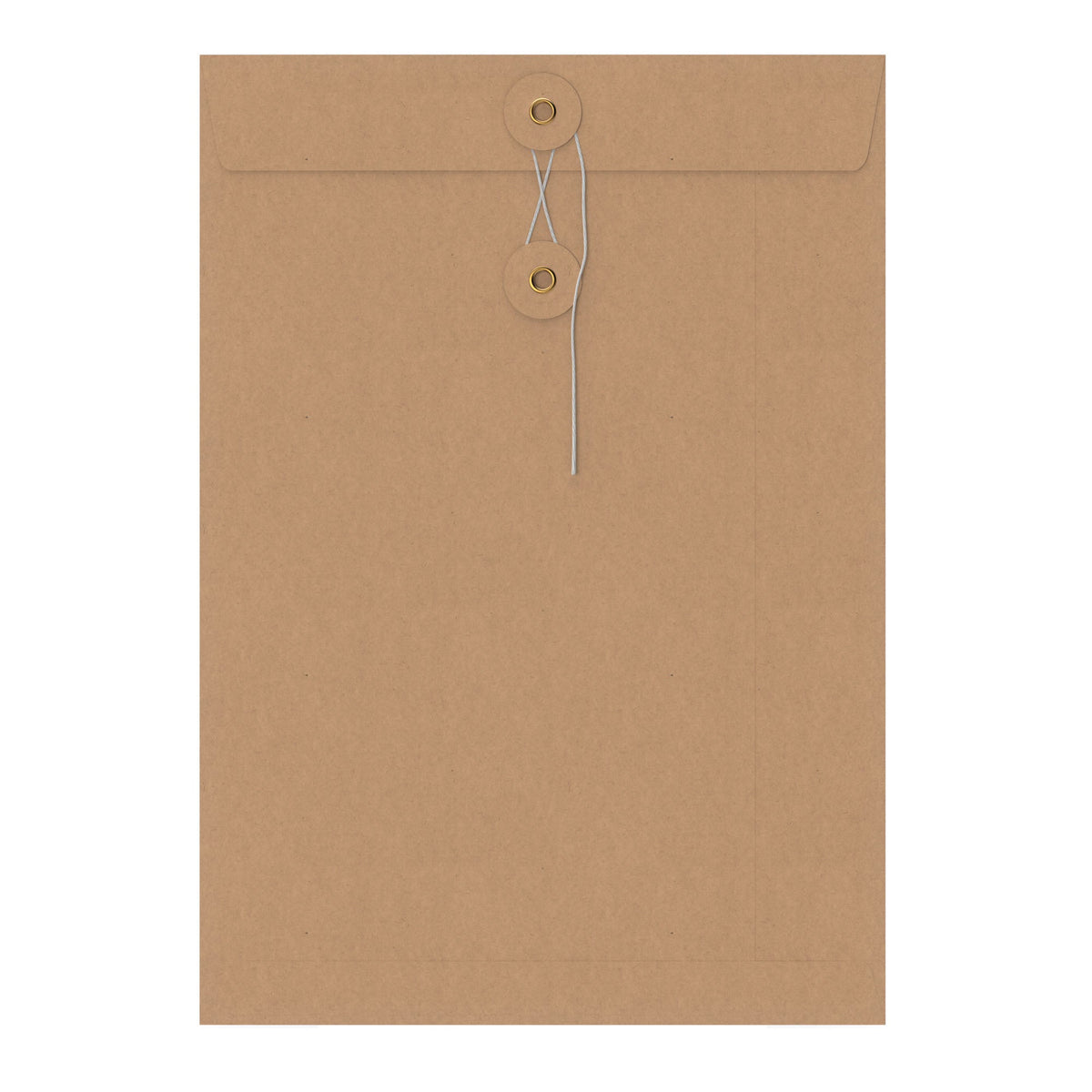 Coloured envelopes with string and washer closure