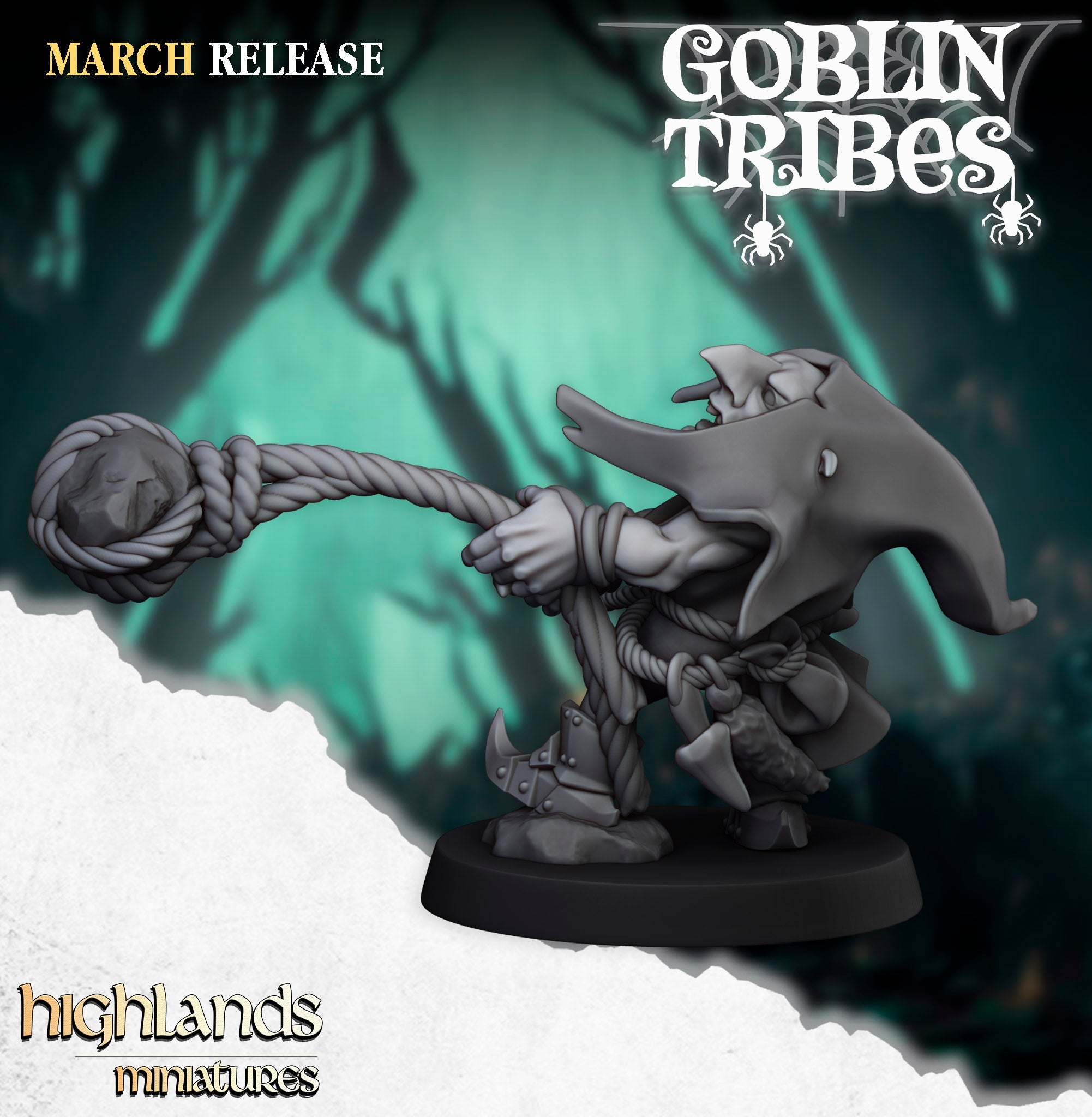 Swamp Goblin Stonethrowers, Highlands Miniatures