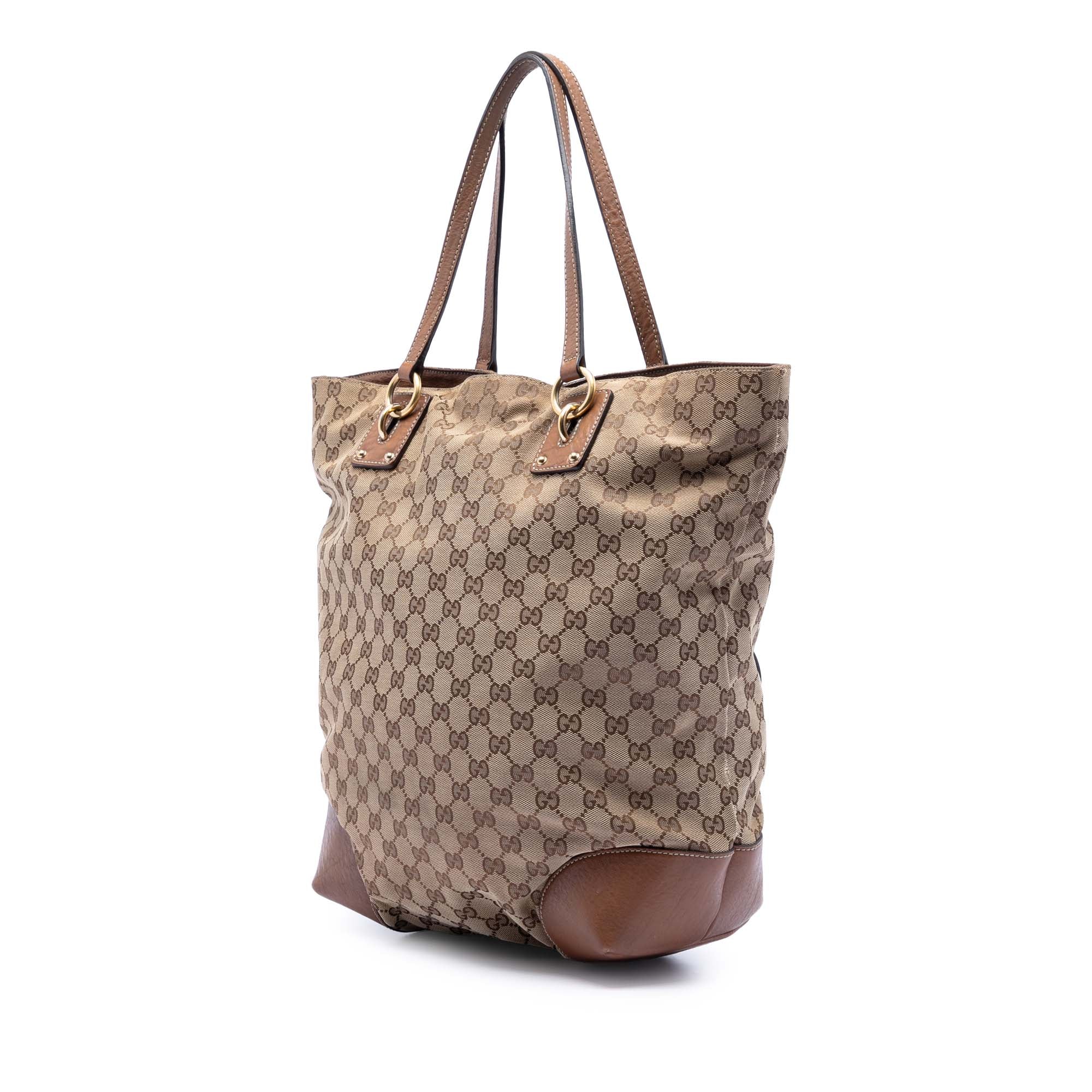 Large GG Canvas GG Charm Tote