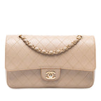 Medium Classic Calfskin Wild Stitch Double Flap