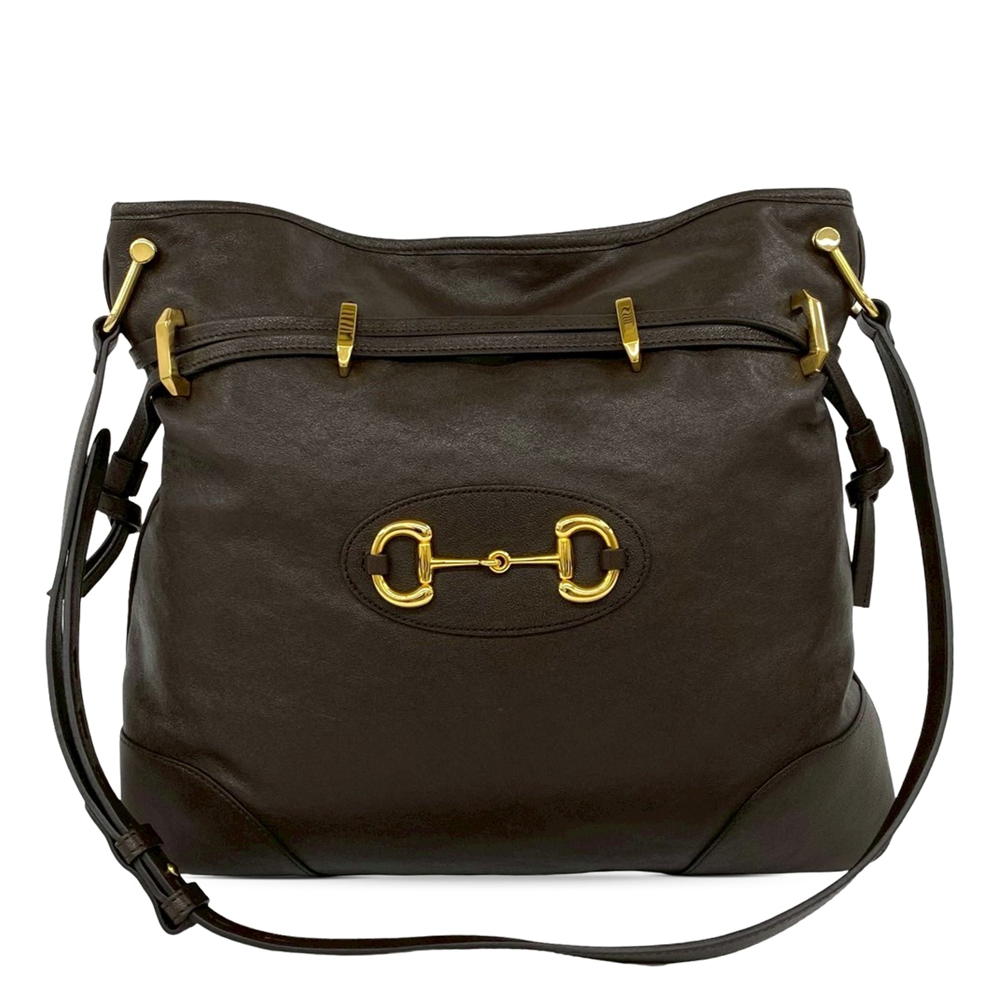 Leather Horsebit 1955 Drawstring Crossbody