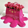 ArtZ® So Fancy Bag Vase Sculpture - Rose