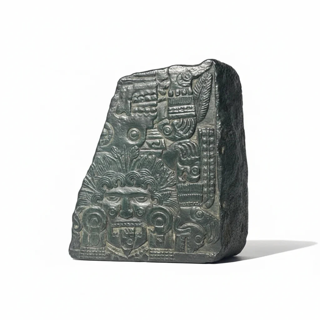 Mayan Culture Relief Bookend — Museum Replica