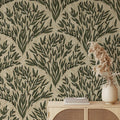 Olive Branch Botanical Wallpaper