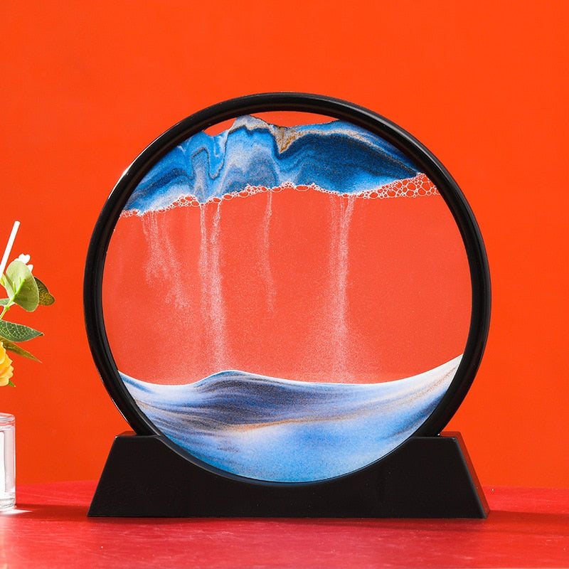 ArtZ® Sand And Water Moving Art - Ocean Blue / 12 inch (30 cm) Diameter