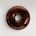 ArtZ® Stainless Steel Doughnut Wall Pendant - Brown / 39.4 inch Diameter (100cm)