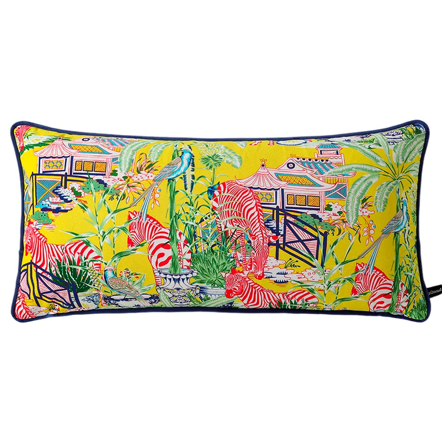 Luxe Chinoiserie Decorative Garden Cushion Cover
