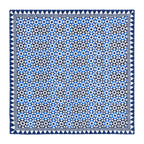 Blue Silk Square Scarf Sabika
