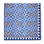 Blue Silk Square Scarf Sabika