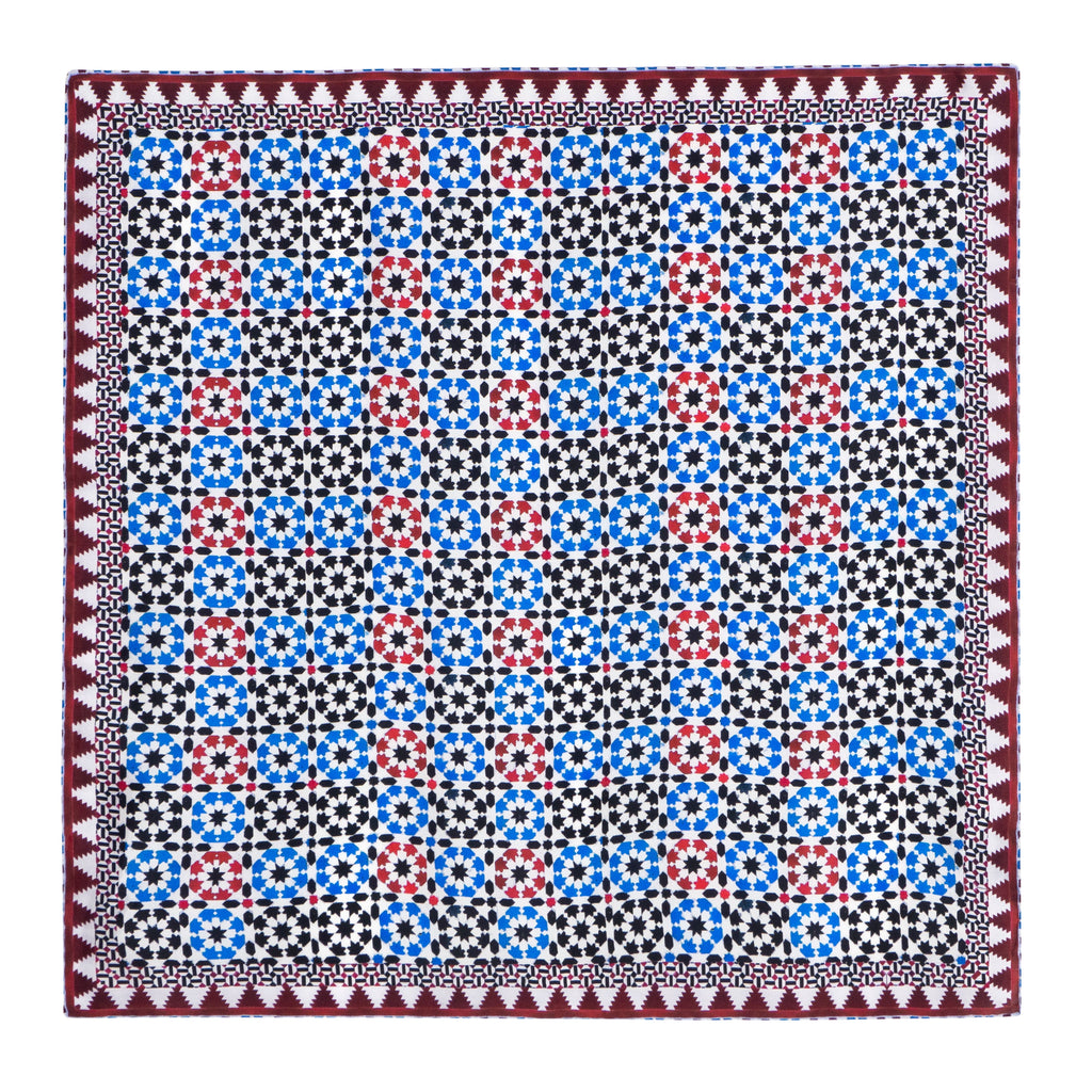 Square Silk Scarf Sabika Red