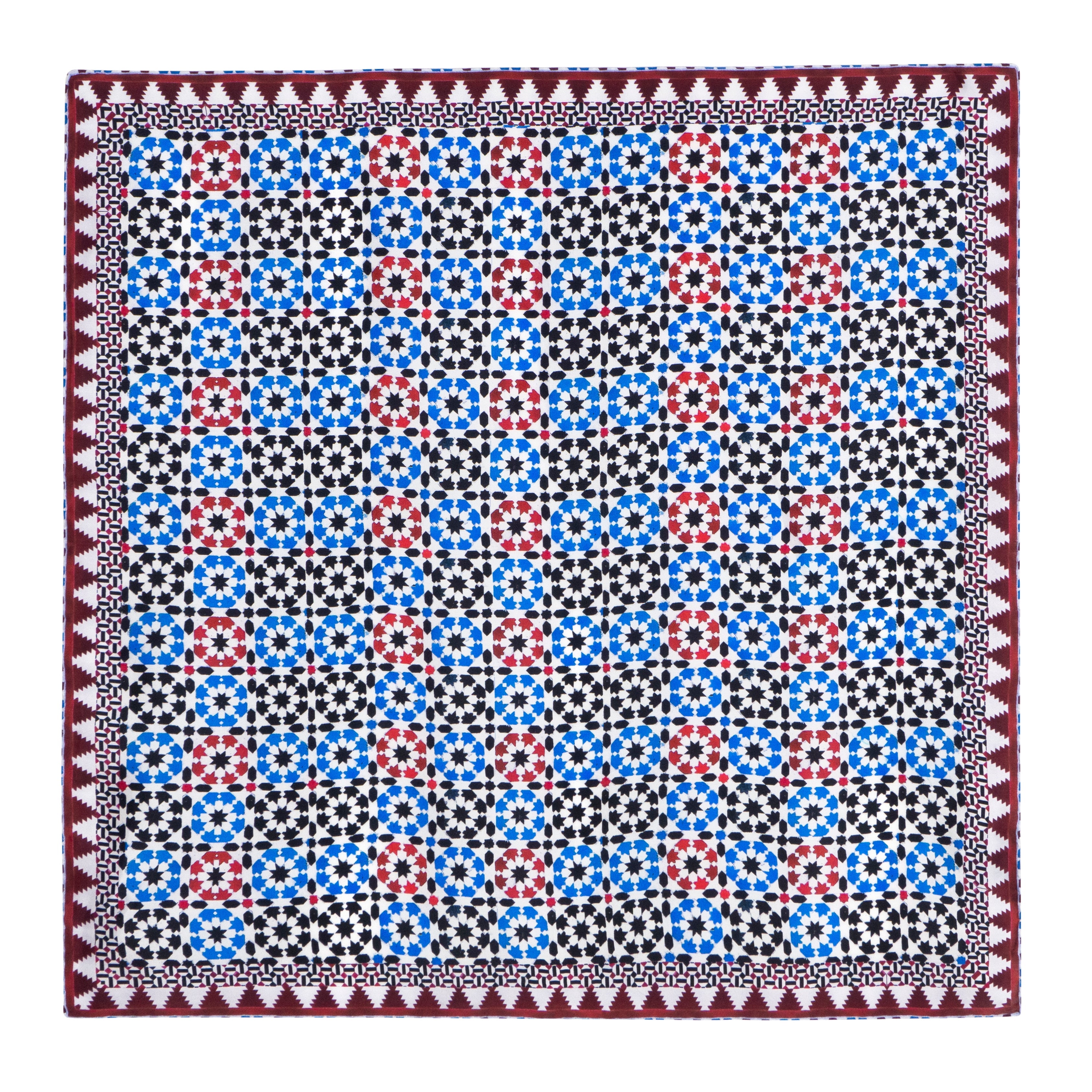 Square Silk Scarf Sabika Red