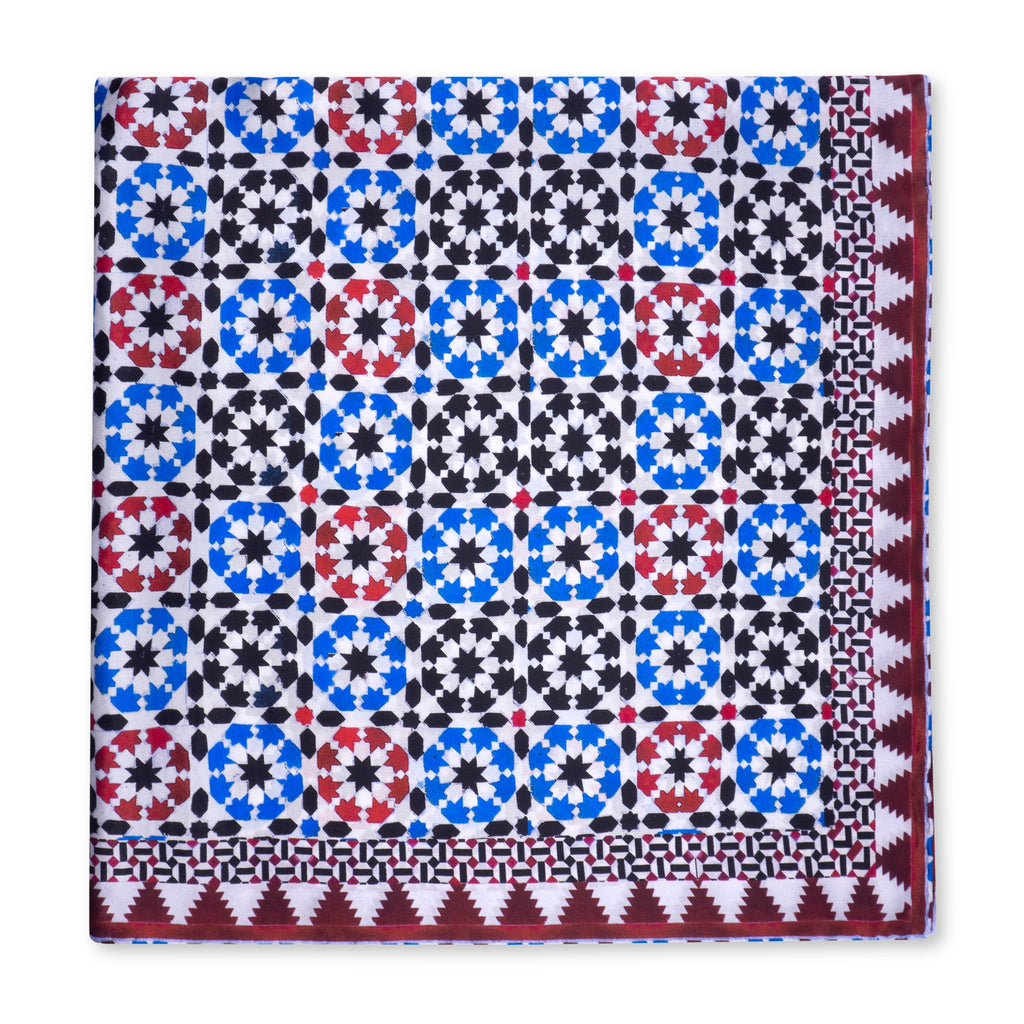 Square Silk Scarf Sabika Red