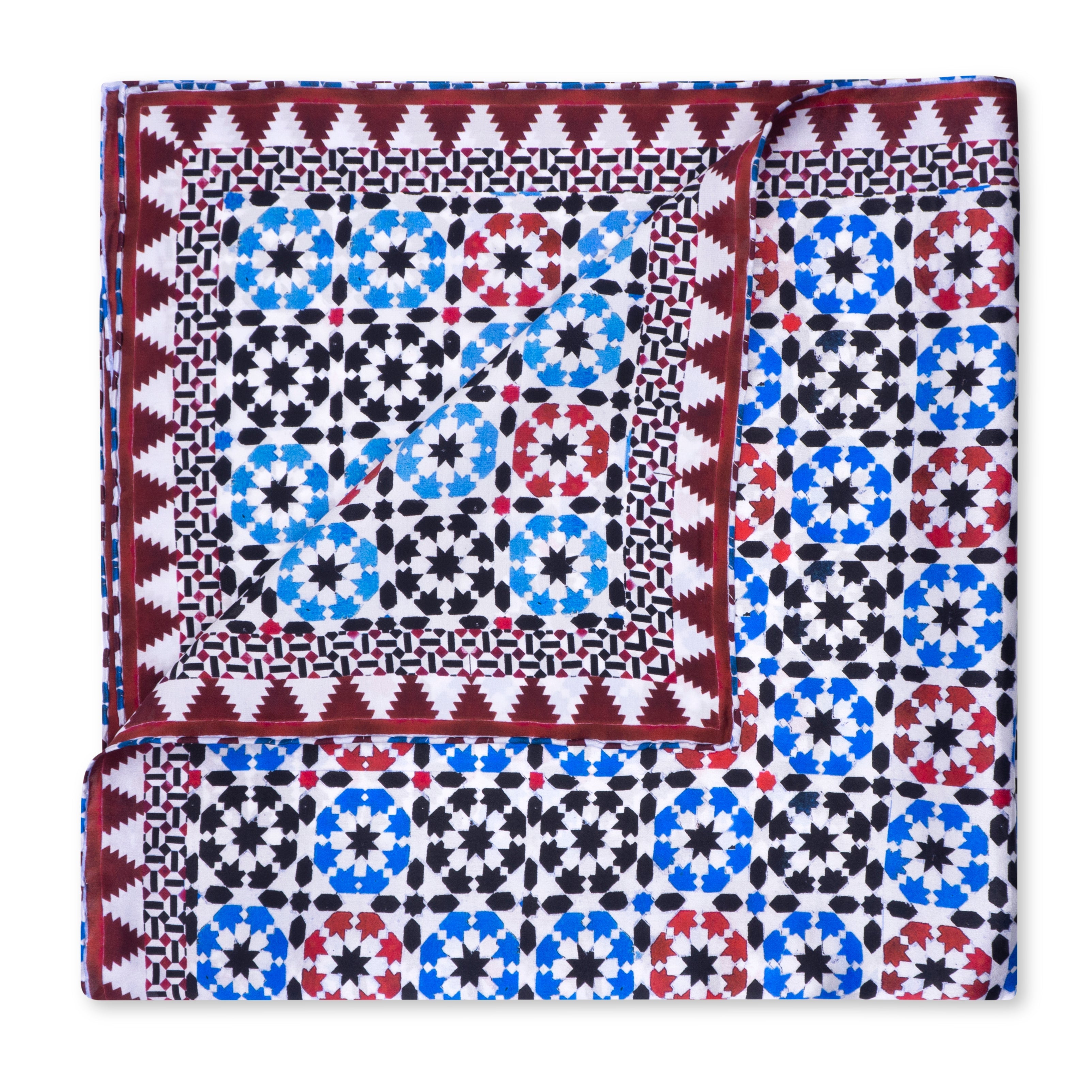Square Silk Scarf Sabika Red