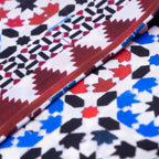 Square Silk Scarf Sabika Red