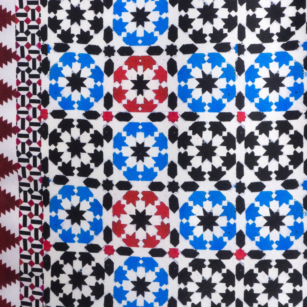 Square Silk Scarf Sabika Red