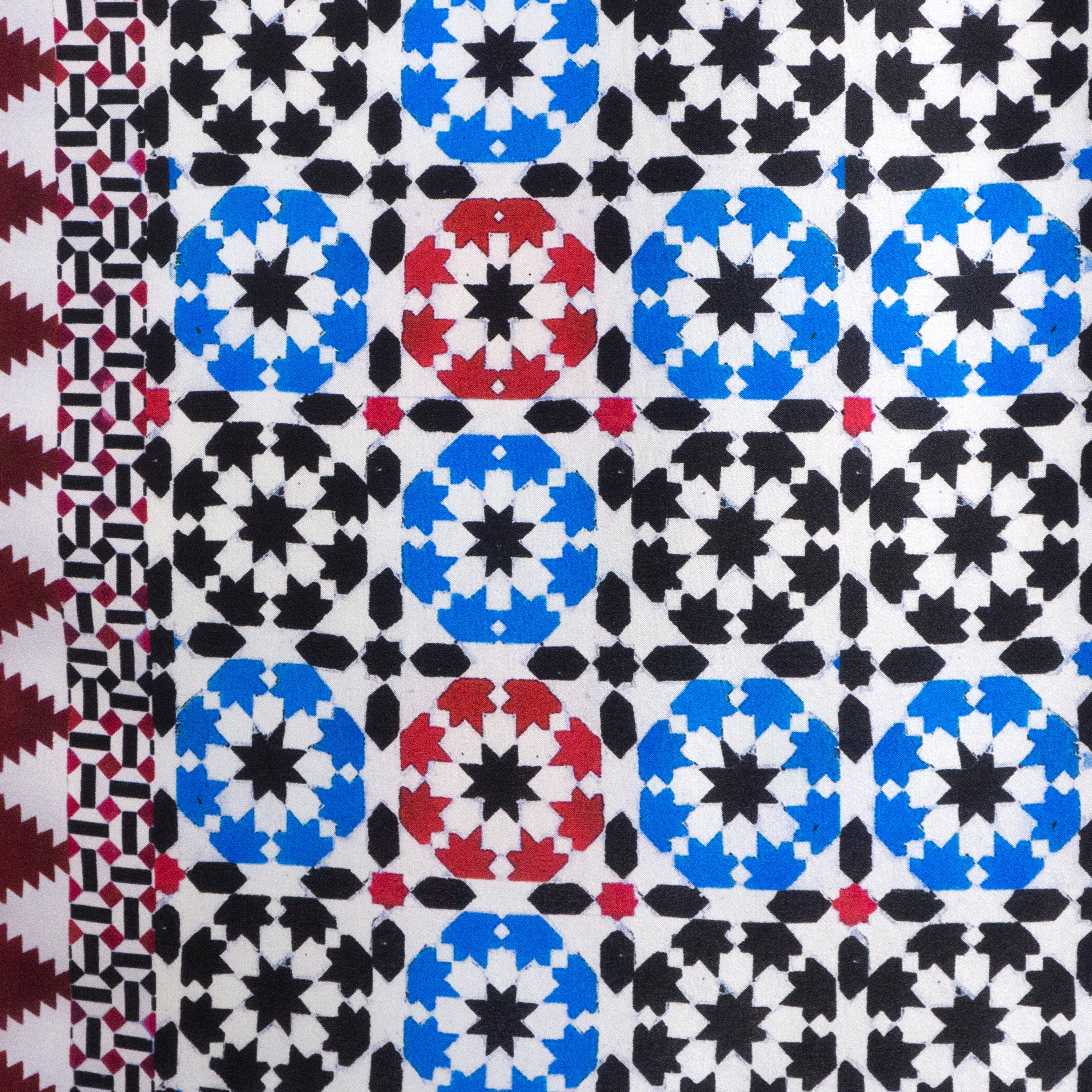 Square Silk Scarf Sabika Red