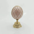 Enameled Floral Easter Egg Jewelry Box