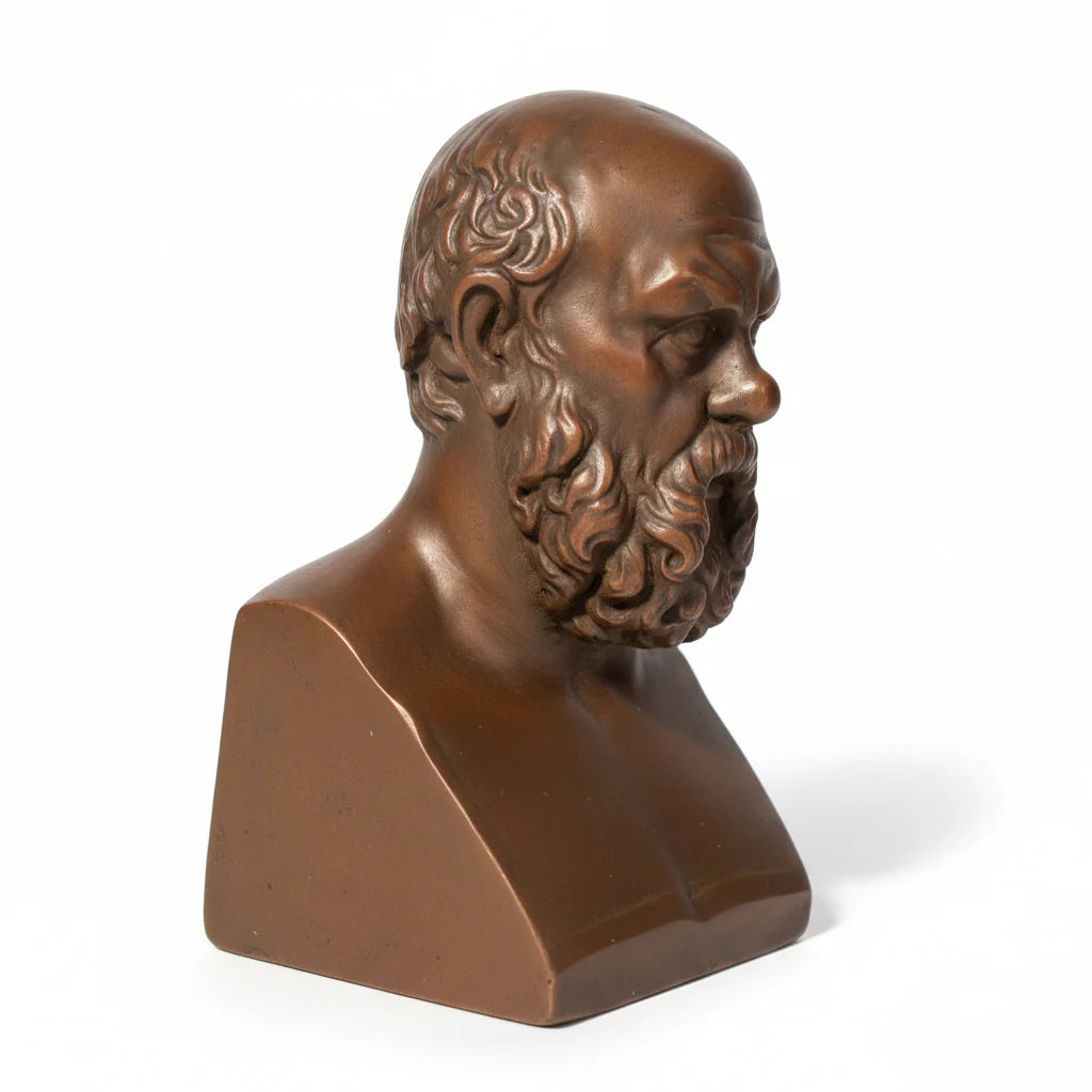 Socrates Greek Philosopher Head Bust Sculpture